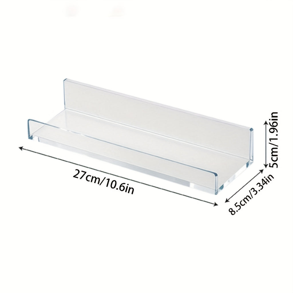 Simple Practical Rack Transparent Acrylic Hanging Wall Rack - 1pc Modern Bathroom Storage Box