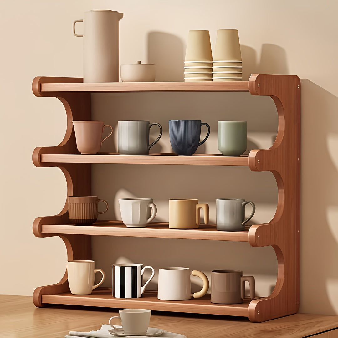 2\u002F3\u002F4-Tier Heavy-Duty Solid Wood Shelving Unit