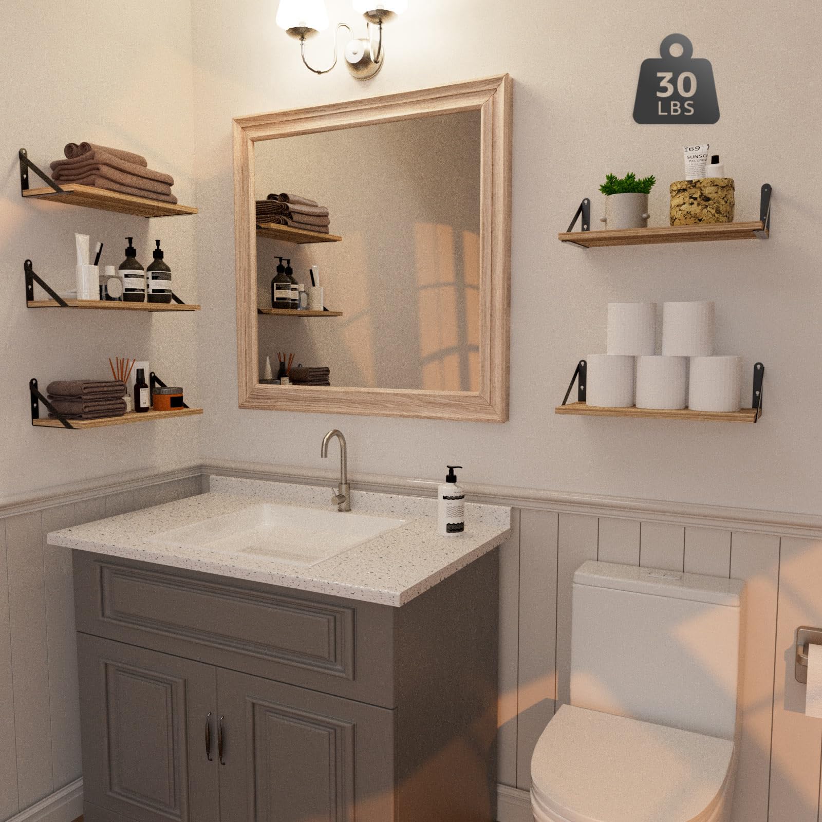 Wall Floating Bookshelf Wall Floating Bookshelf | Wall Mounted, Hanging, Bedroom, Office, Living Room