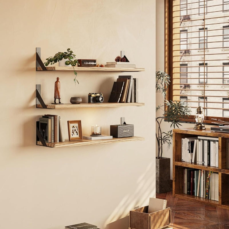 Wall Floating Bookshelf Wall Floating Bookshelf | Wall Mounted, Hanging, Bedroom, Office, Living Room