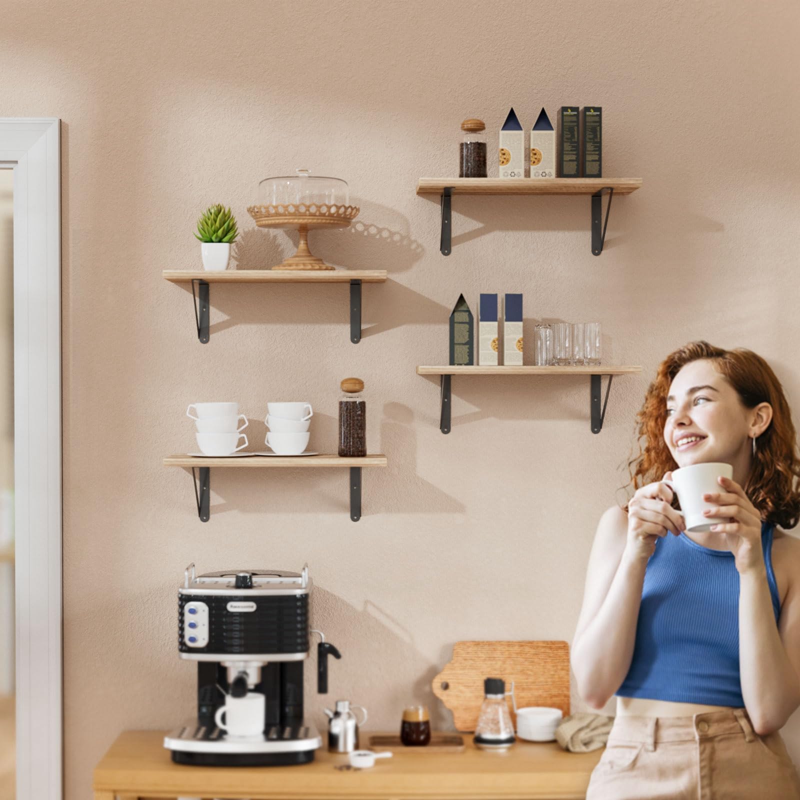 Wall Floating Bookshelf Wall Floating Bookshelf | Wall Mounted, Hanging, Bedroom, Office, Living Room