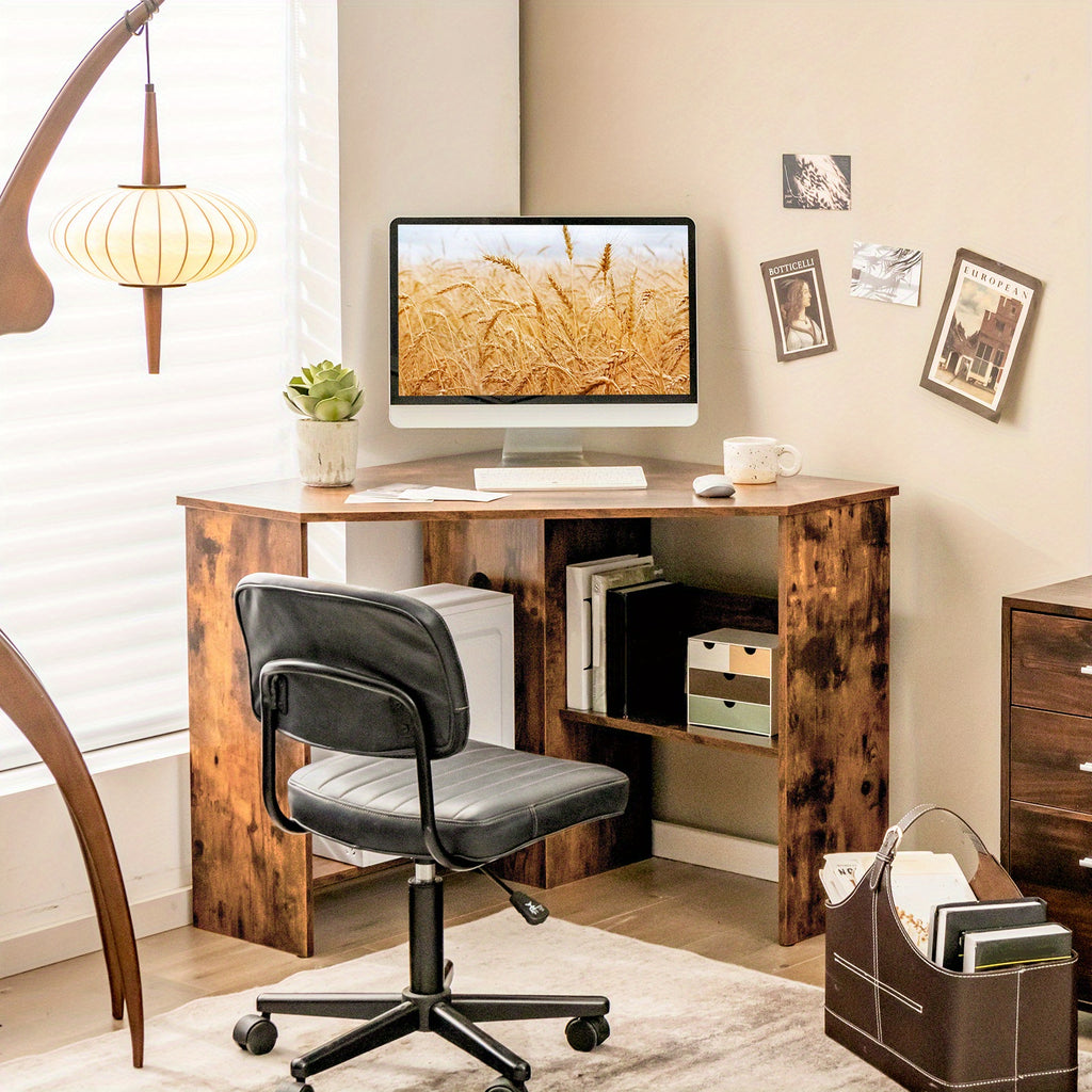 Corner Desk for Small Spaces LIFEZEAL 90° Corner Desk for Small Spaces