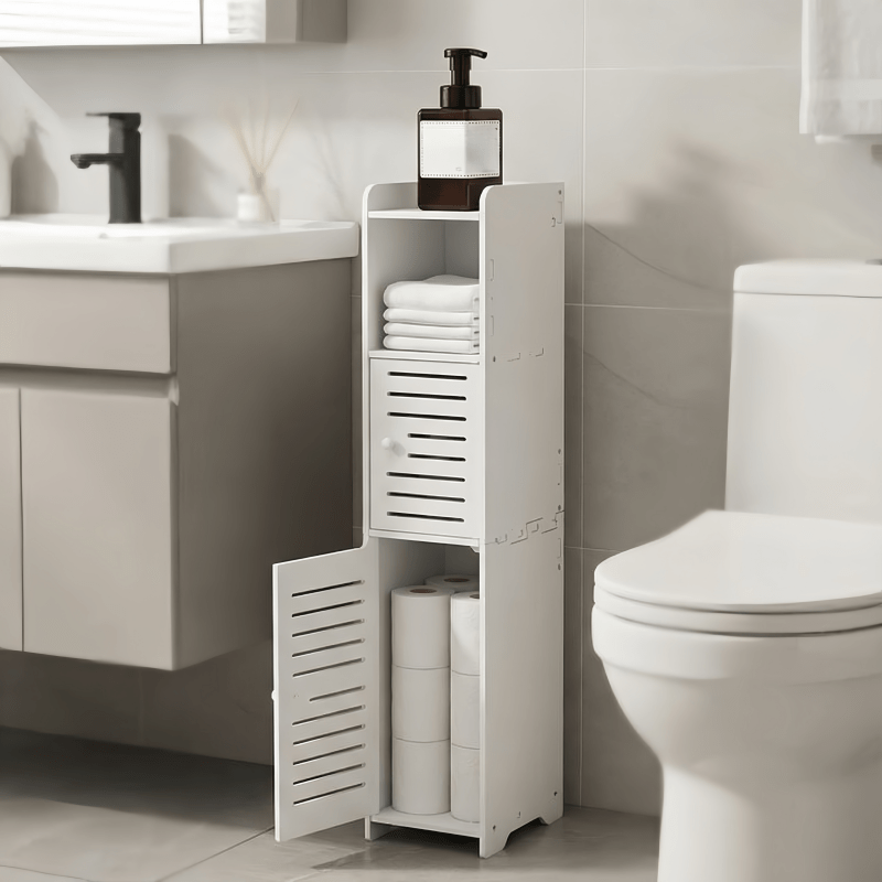 Slim Space-Saving Storage Cabinet Suitable for Small Spaces