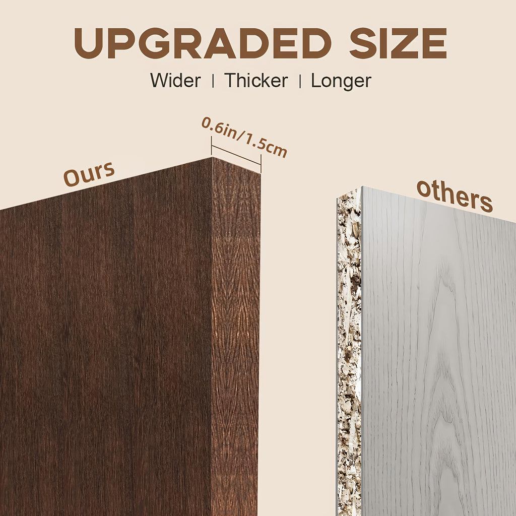 TOMNK 3+1 Tier Bathroom Floating Shelves Over Toilet, Farmhouse Rustic Wood Shelves