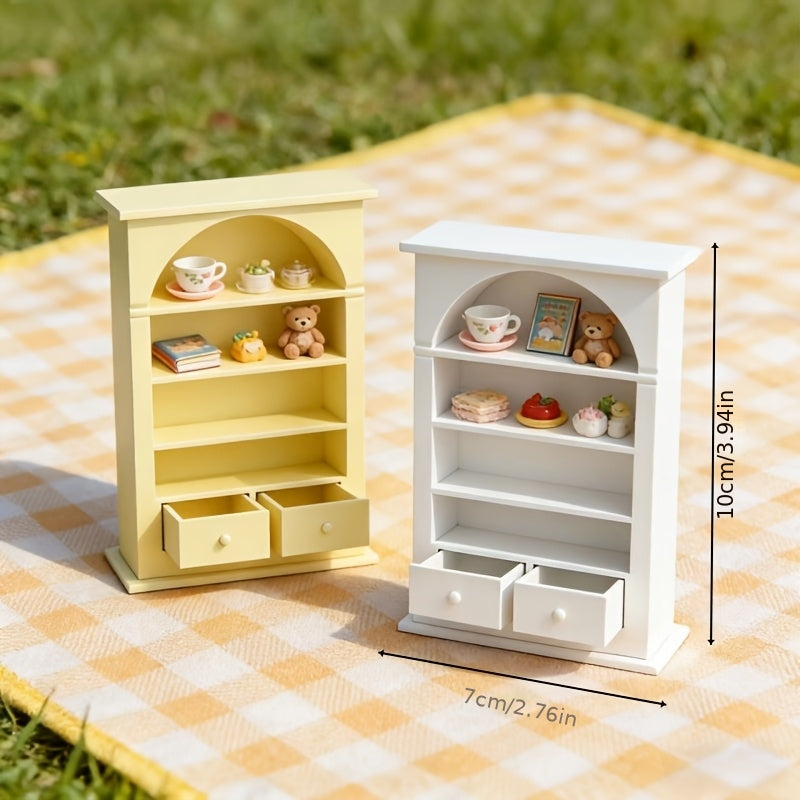 1 Arched Mini Storage Shelf | Multi-Layer Plastic Model House, No Assembly Required