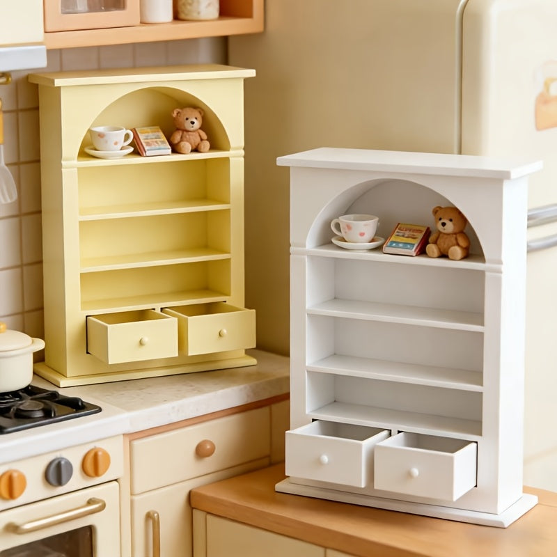 1 Arched Mini Storage Shelf | Multi-Layer Plastic Model House, No Assembly Required