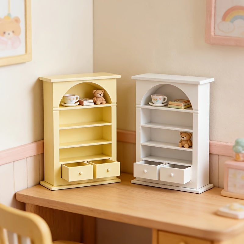 1 Arched Mini Storage Shelf | Multi-Layer Plastic Model House, No Assembly Required