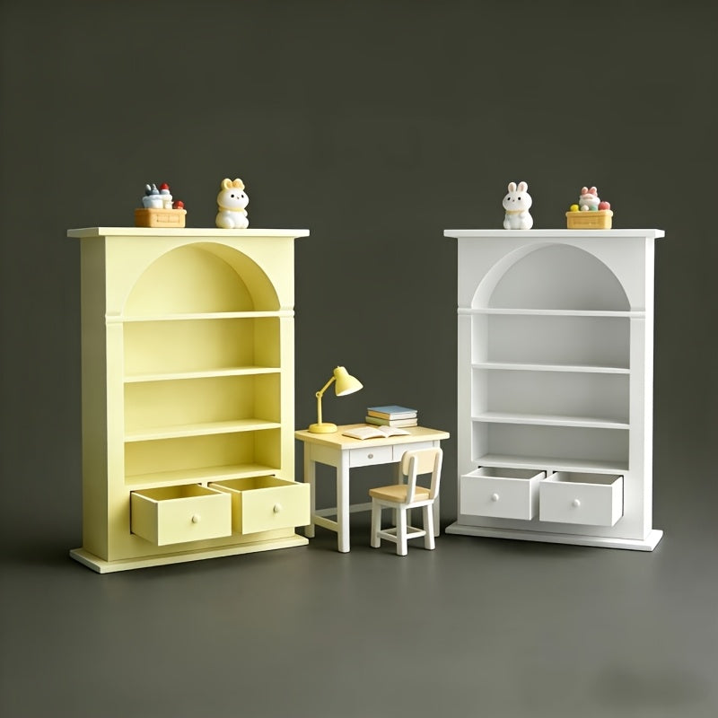 1 Arched Mini Storage Shelf | Multi-Layer Plastic Model House, No Assembly Required