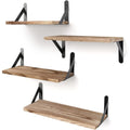 Wall-Mounted Floating Shelf - Solid Wood Modern Minimalist Shelf with Hidden Mounting