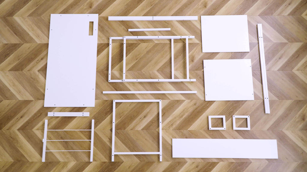 EnHomee 57-inch Computer Desk with Power Outlets & Ports