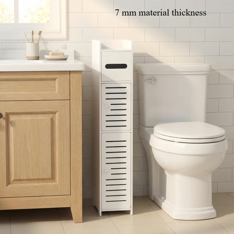 Slim Space-Saving Storage Cabinet Suitable for Small Spaces