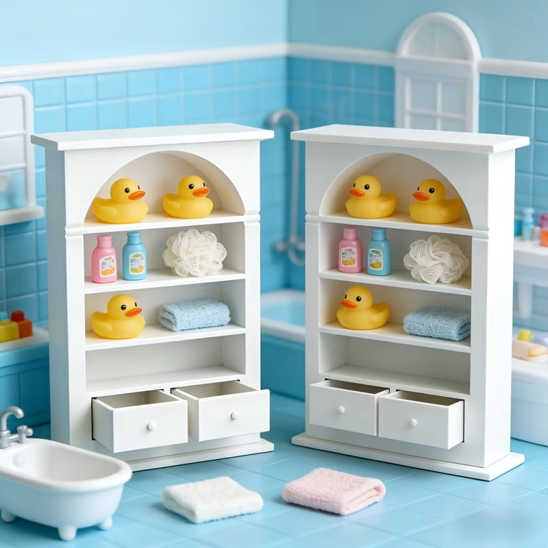 1 Arched Mini Storage Shelf | Multi-Layer Plastic Model House, No Assembly Required