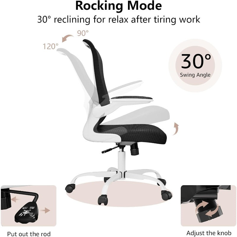 Ergonomic Office Chair, Comfort Swivel Home Office Task Chair, Breathable Mesh Desk Chair