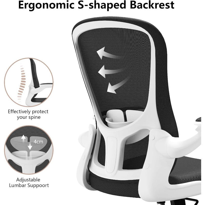 Ergonomic Office Chair, Comfort Swivel Home Office Task Chair, Breathable Mesh Desk Chair