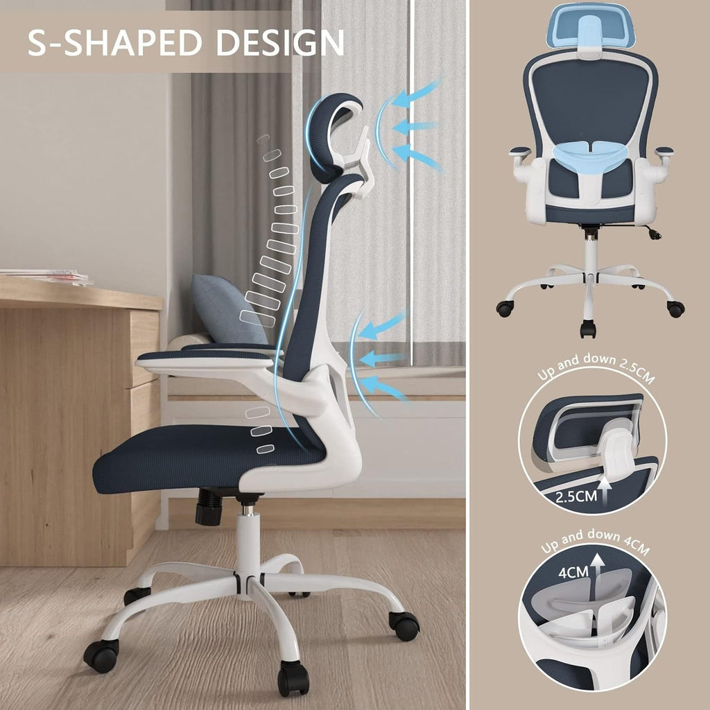 Ergonomic Office Chair Pro With 4D Lumbar Support | 150° Lockable Recline