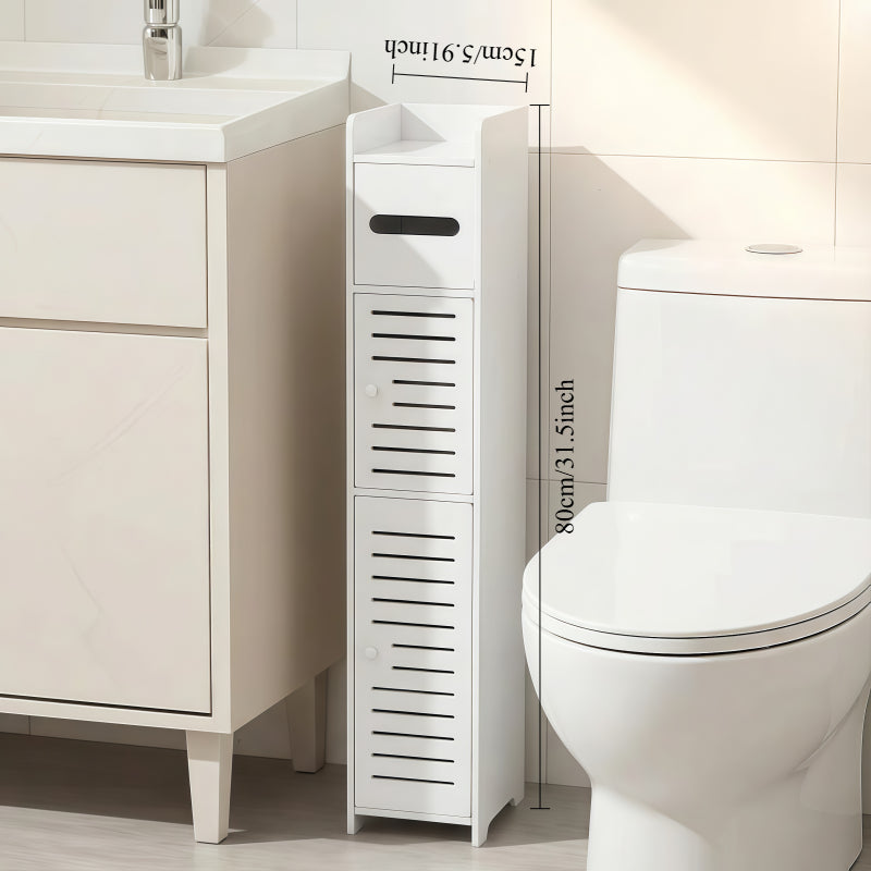 Slim Space-Saving Storage Cabinet Suitable for Small Spaces