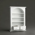 1 Arched Mini Storage Shelf | Multi-Layer Plastic Model House, No Assembly Required