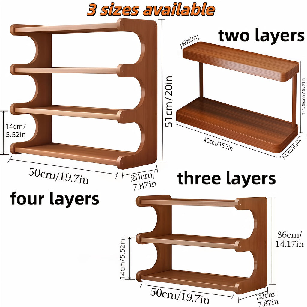 2\u002F3\u002F4-Tier Heavy-Duty Solid Wood Shelving Unit