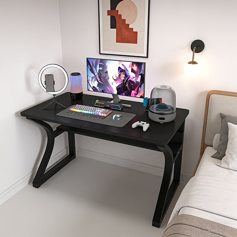 55in-Gaming Computer Desk, Computer Desk with Storage, Home Office Desks & Workstation