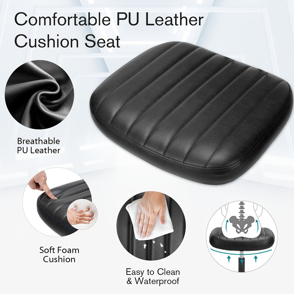 Small Desk Chair Armless, Comfortable Office Chair with Wheels, Rolling Task Chair with Low Back Lumbar Support