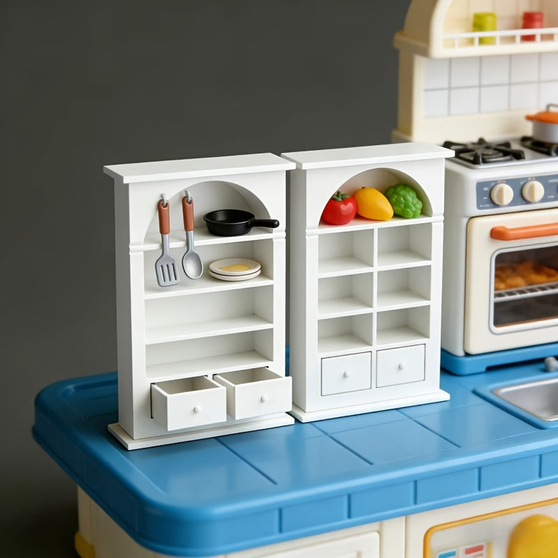 1 Arched Mini Storage Shelf | Multi-Layer Plastic Model House, No Assembly Required