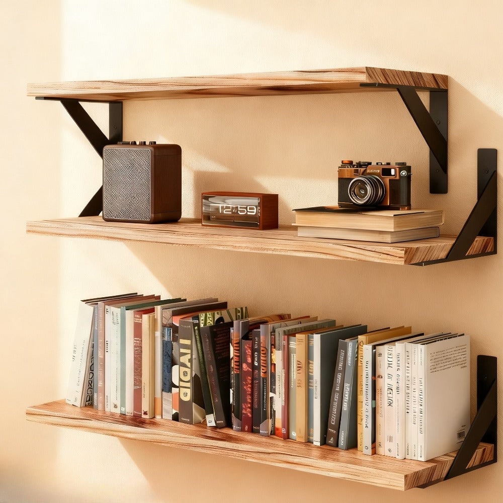 Wall Floating Bookshelf Wall Floating Bookshelf | Wall Mounted, Hanging, Bedroom, Office, Living Room